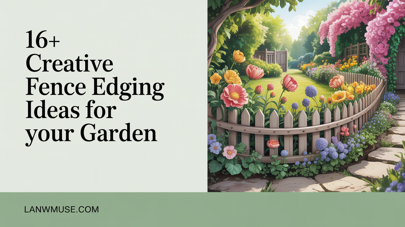 16+ Creative Fence Edging Ideas for Your Garden