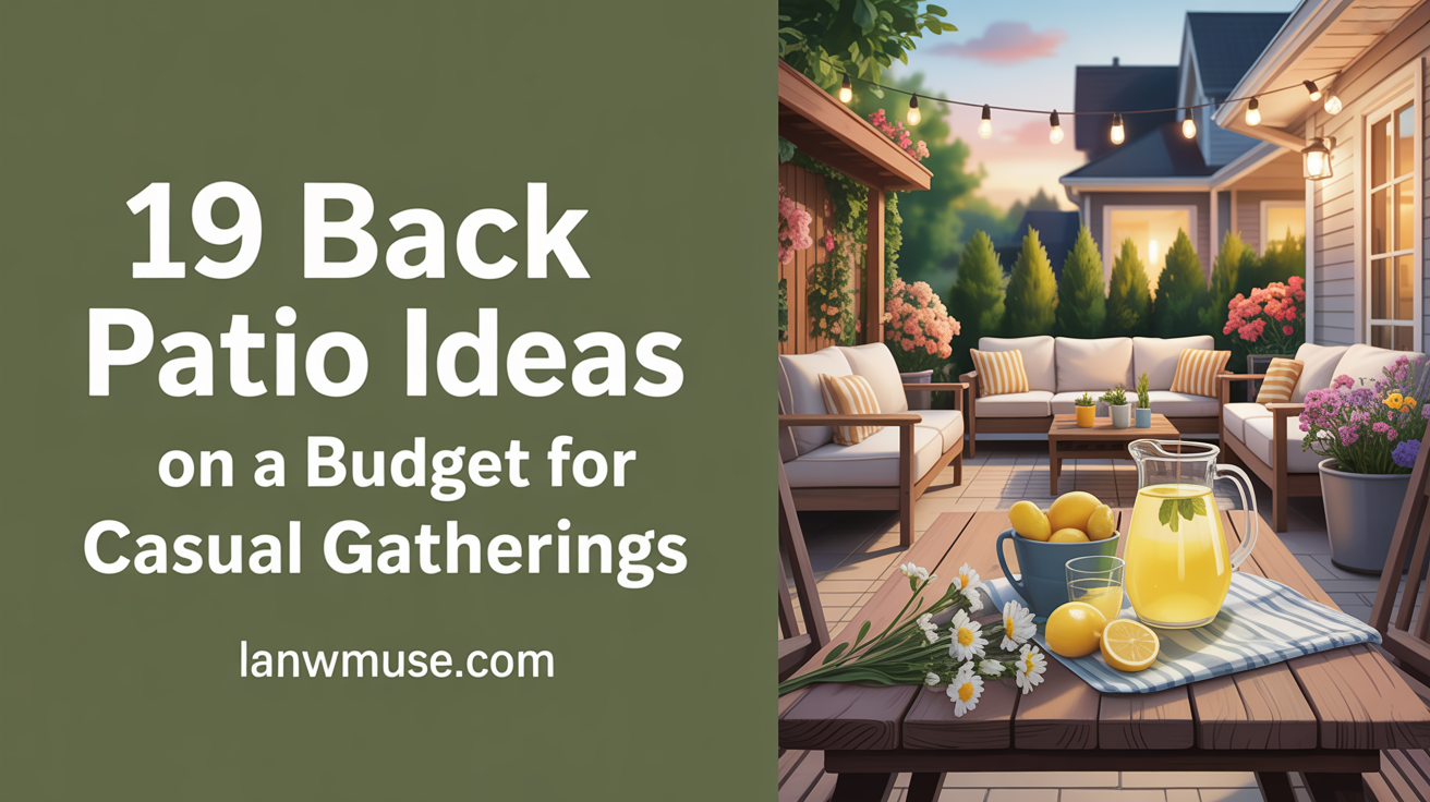 19 Back Patio Ideas on a Budget for Casual Gatherings