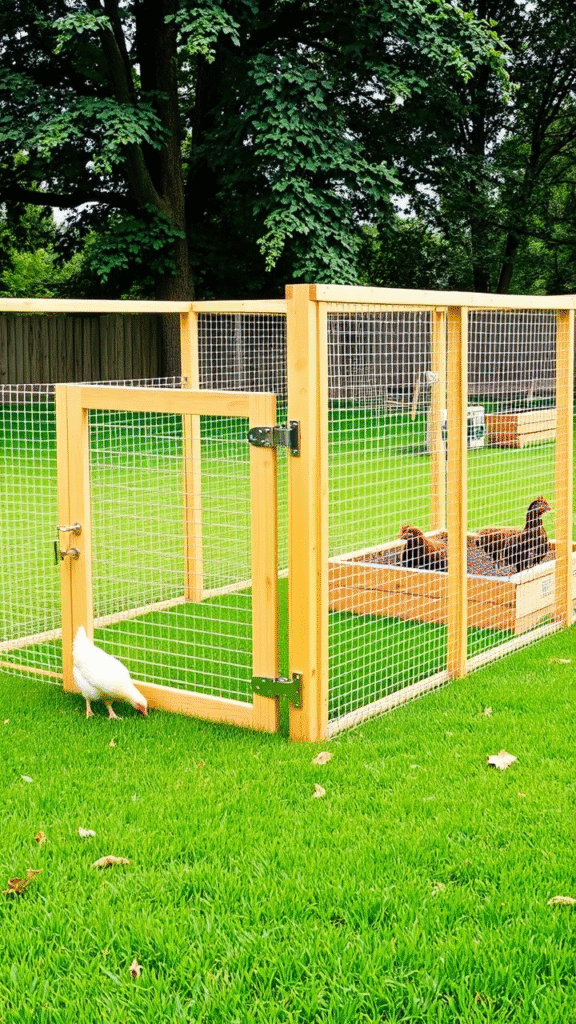 Basic Wooden Frame Chicken Run