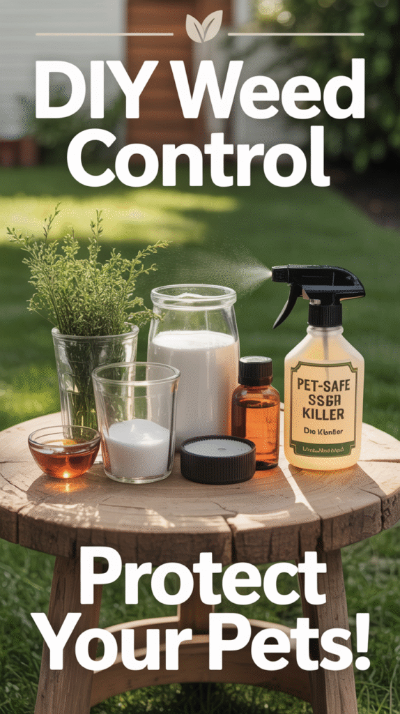 How to make Pet-Safe Homemade Weed Killer