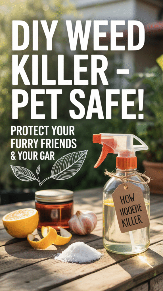 How to make Pet-Safe Homemade Weed Killer