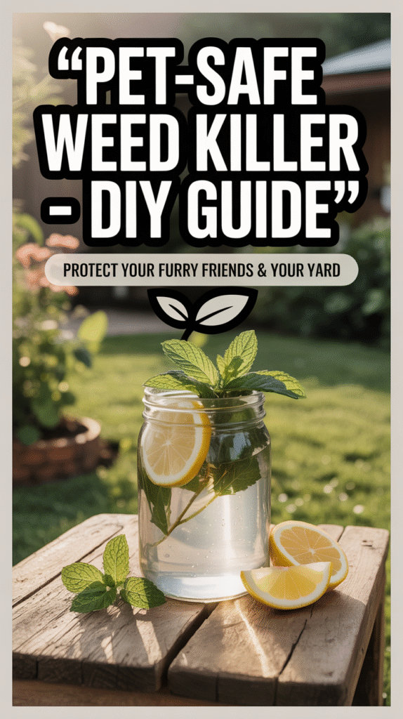 How to make Pet-Safe Homemade Weed Killer